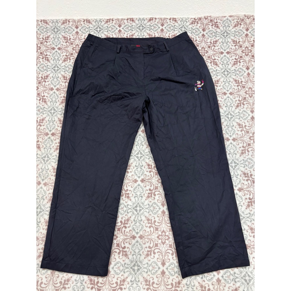 Kinggee Brisbane Broncos NRL Rugby Pants Navy Blue Embroidered Mens Size 18 Fiji